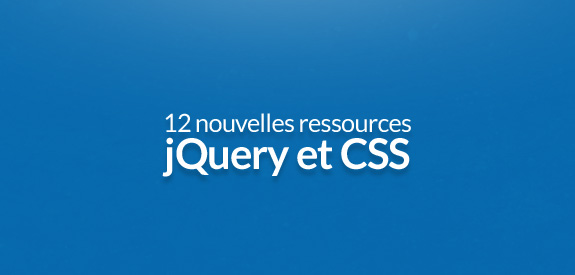 Ressources Jquery et CSS