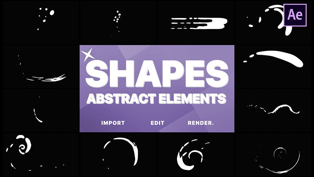 Funny Abstract Shapes After Effects Intro